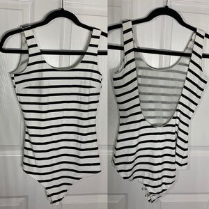 David Lerner Women's Black Beacon Bodysuit Sz M